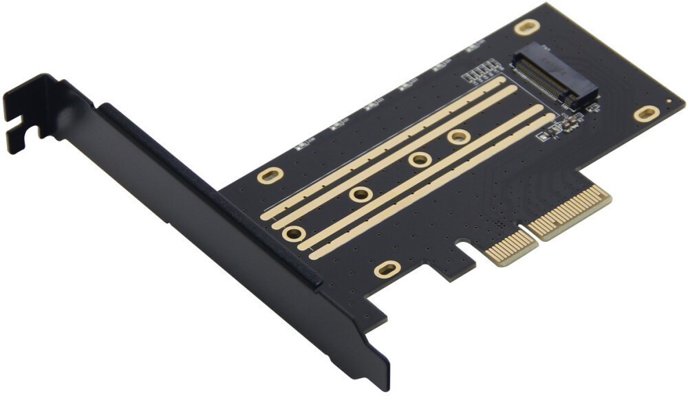 Адаптер Gembird MF-PCIE-NVME, 1xM.2 NVMe, черный