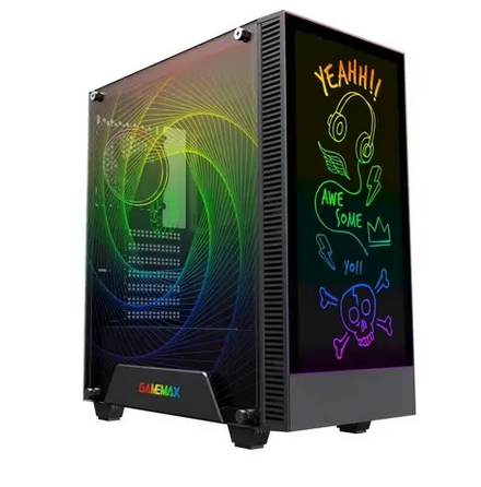 

Корпус GameMax Kreator, ATX, Midi-Tower, USB 3.0, RGB подсветка, черный, без БП (GameMax Kreator), Kreator