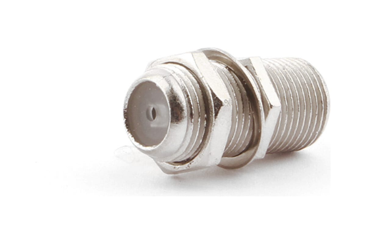 

Коннектор APL-FF-01 TV(F), с гайкой и шайбой, Cablexpert (APL-FF-01), APL-FF-01