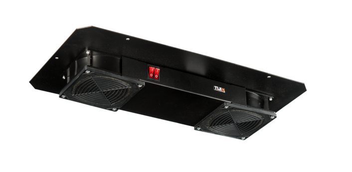 Вентиляторный модуль TLK TLK-FAN2-F-BK, вентиляторов: 2