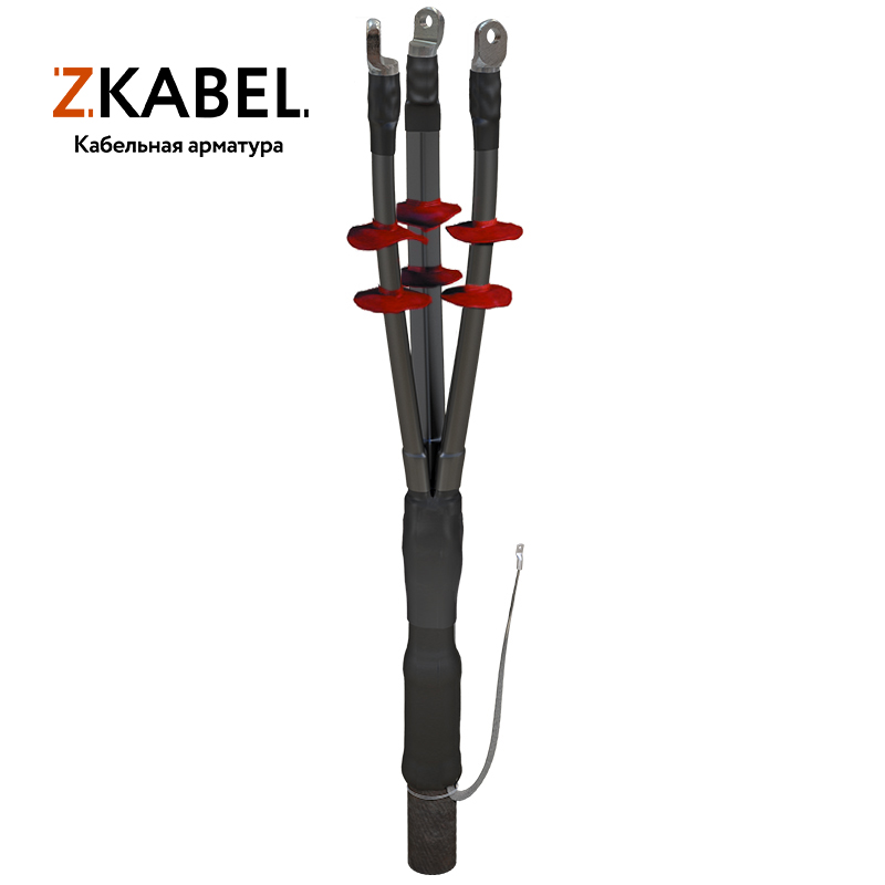 Муфта кабельная 4 жилы 70 мм²-120 мм² термоусадка, черный, длина 1.2 м, ЗЭТАРУС 4 СТП-1 (70-120) (ka50010211)