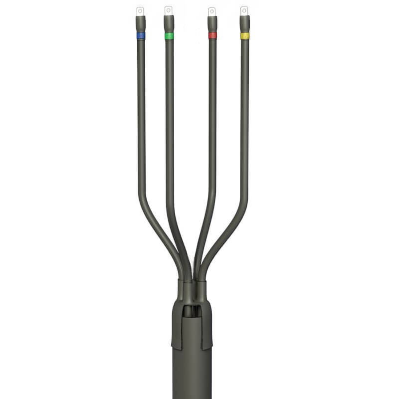Муфта кабельная концевая 4 жилы 150 мм²-240 мм² термоусадка, черный, длина 80 см, ЗЭТАРУС 4 ПКВ(Н)Тп-1 (150-240) (zeta20626)