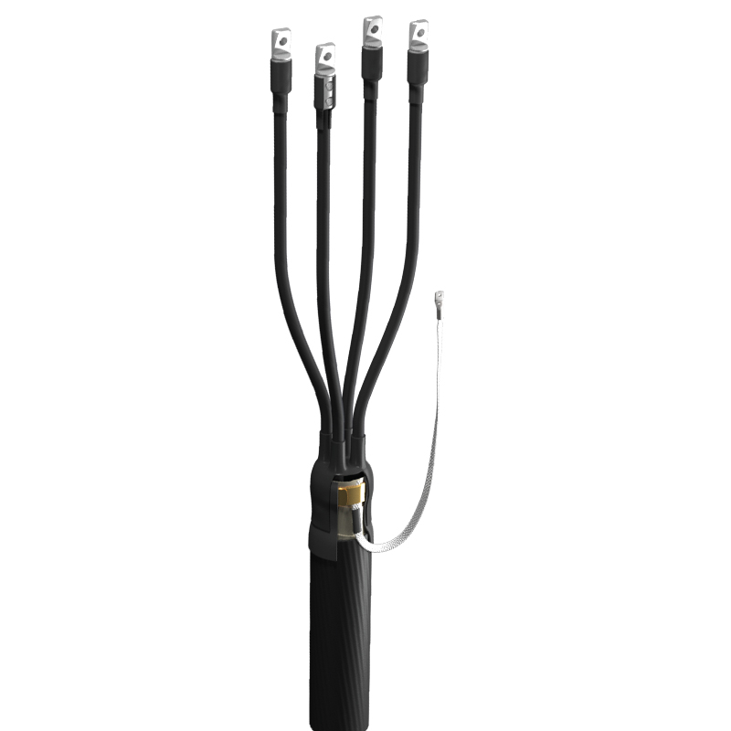 Муфта кабельная концевая 4 жилы 150 мм²-240 мм² термоусадка, черный, длина 80 см, ЗЭТАРУС 4 ПКВ(Н)Тпб-1 (150-240) (zeta20722)