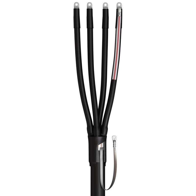 Муфта кабельная концевая 4 жилы 70 мм²-120 мм² термоусадка, от -50°С до +50°С, черный, длина 65.5 см, КВТ 4ПКТп-1-70/120(Б) (57780)