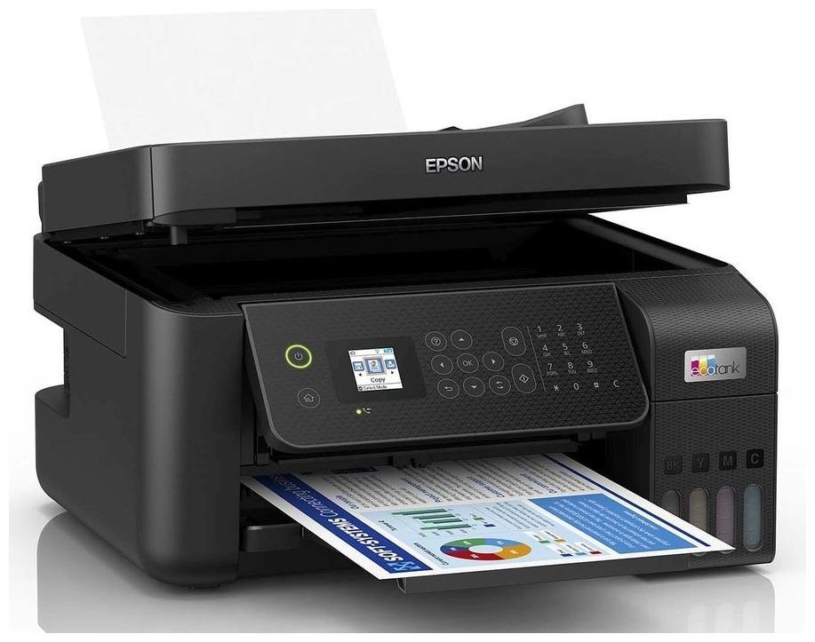 

МФУ струйный Epson L5290, A4, цветной, 10 стр/мин (A4 ч/б), 5 стр/мин (A4 цв.), 5760x1440dpi, АПД-30 листов, факс, СНПЧ, сетевой, Wi-Fi, USB, черный (C11CJ65512), L5290