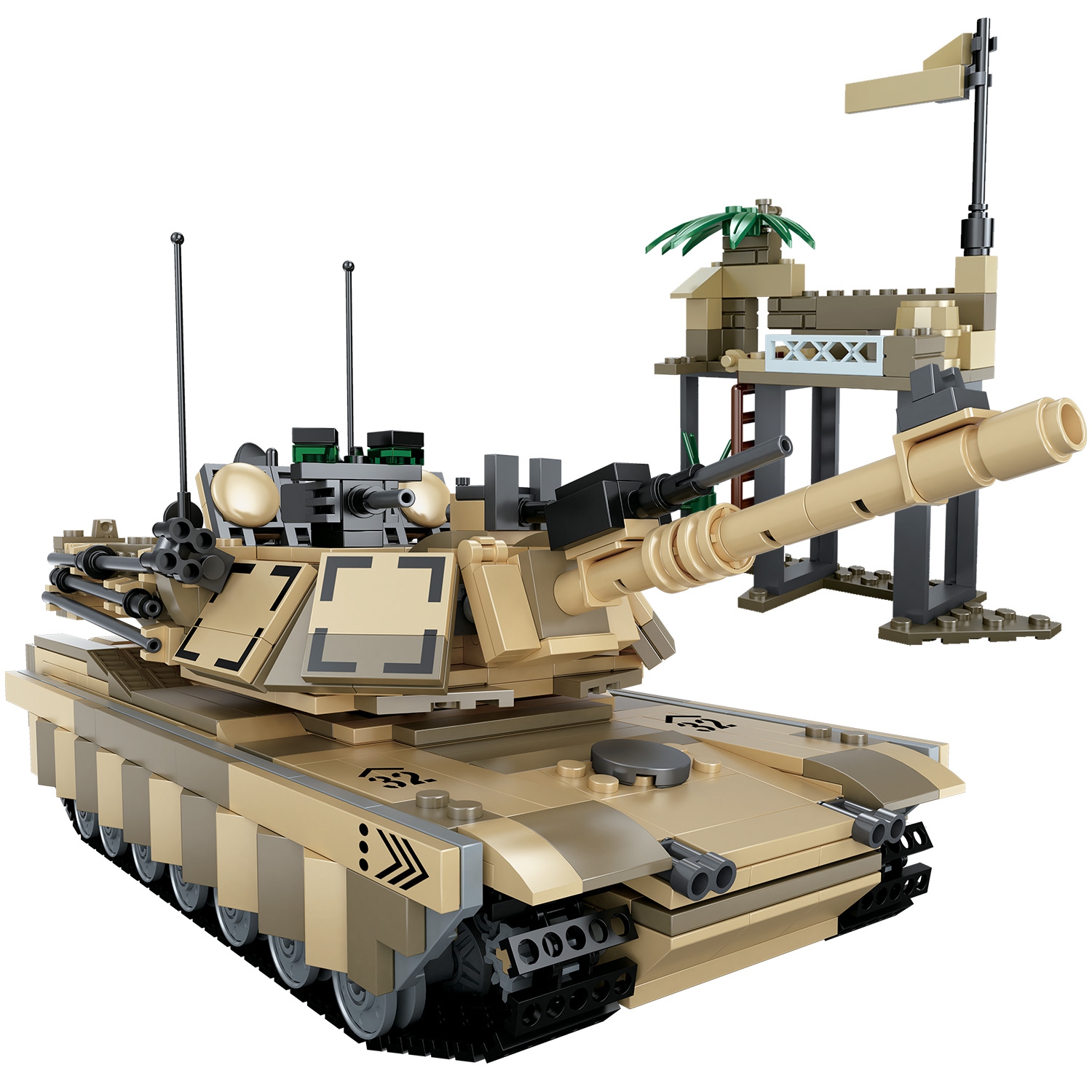 

Конструктор Mioshi Tech "Военная техника: Танк Т32", деталей: 914 (MTE0709-039), "Военная техника: Танк Т32"