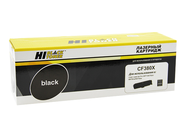 Картридж лазерный Hi-Black HB-CF380X (CF380X), черный, 4400 страниц, совместимый, для CLJ Pro MFP M476dn/dw/nw б/у, отказ от покупки, вскрыта упаковка
