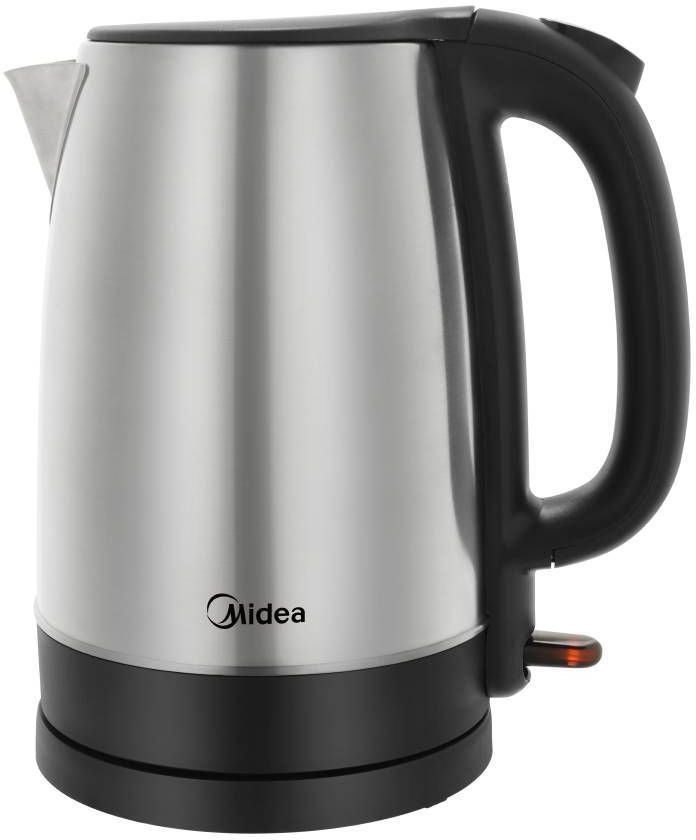 Чайник электрический Midea MK-8029 1.7л. 2.2 кВт, нержавеющая сталь, серебристый/черный (MK-8029)