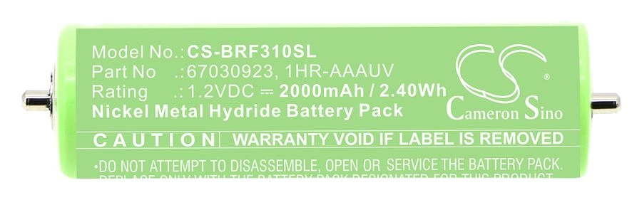 

Аккумулятор CameronSino CS-BRF310SL для электробритвы Braun/Panasonic 3040S/Series 3/Flex/Series 1/3000/320S-4/330/ER1410/ER1611/ER1420, CS-BRF310SL