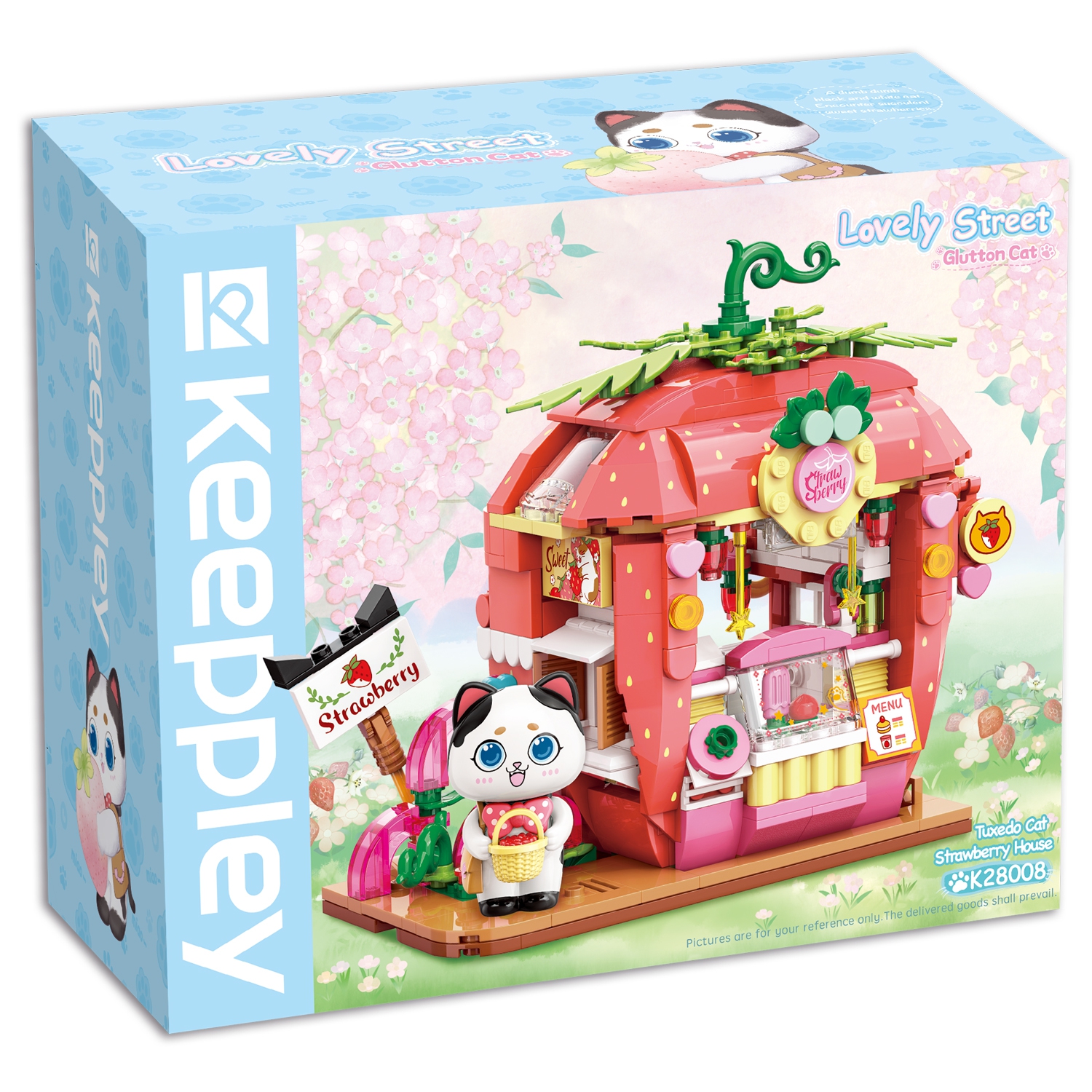 Конструктор Qman "Городские домики: Клубничное кафе", деталей: 350
