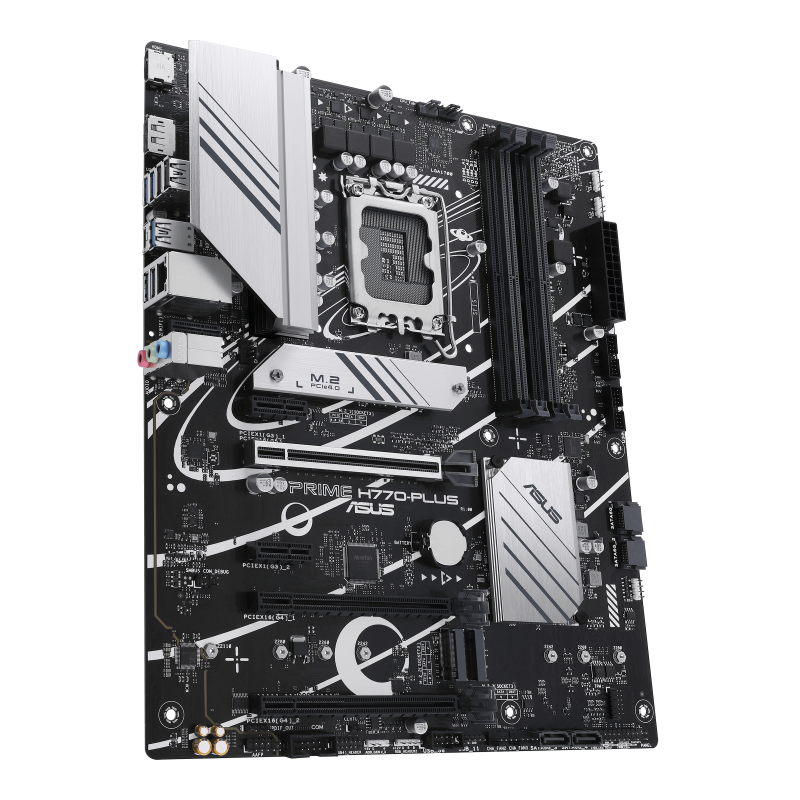 

Материнская плата ASUS PRIME H770-PLUS, Socket1700, Intel H770, 4xDDR5 DIMM, 2PCI-Ex16, 4SATA3, 7.1-ch, 2.5GLAN, 9 USB 3.2, 1 USB Type-C, HDMI, DP, ATX, Retail, PRIME H770-PLUS