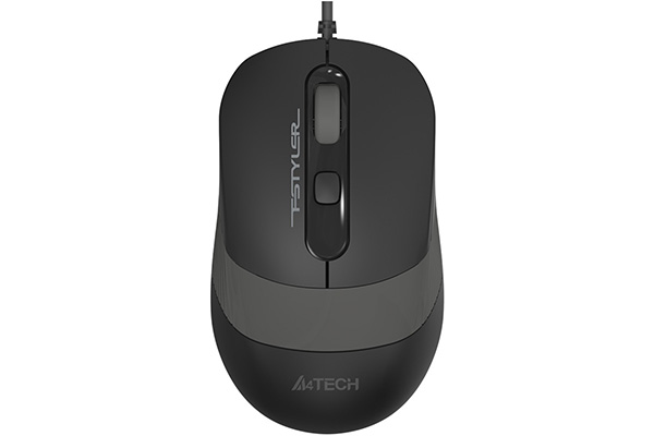 

Мышь проводная A4Tech Fstyler FM10S, 1600dpi, оптическая светодиодная, USB, черный/серый (FM10S USB GREY), Fstyler FM10S