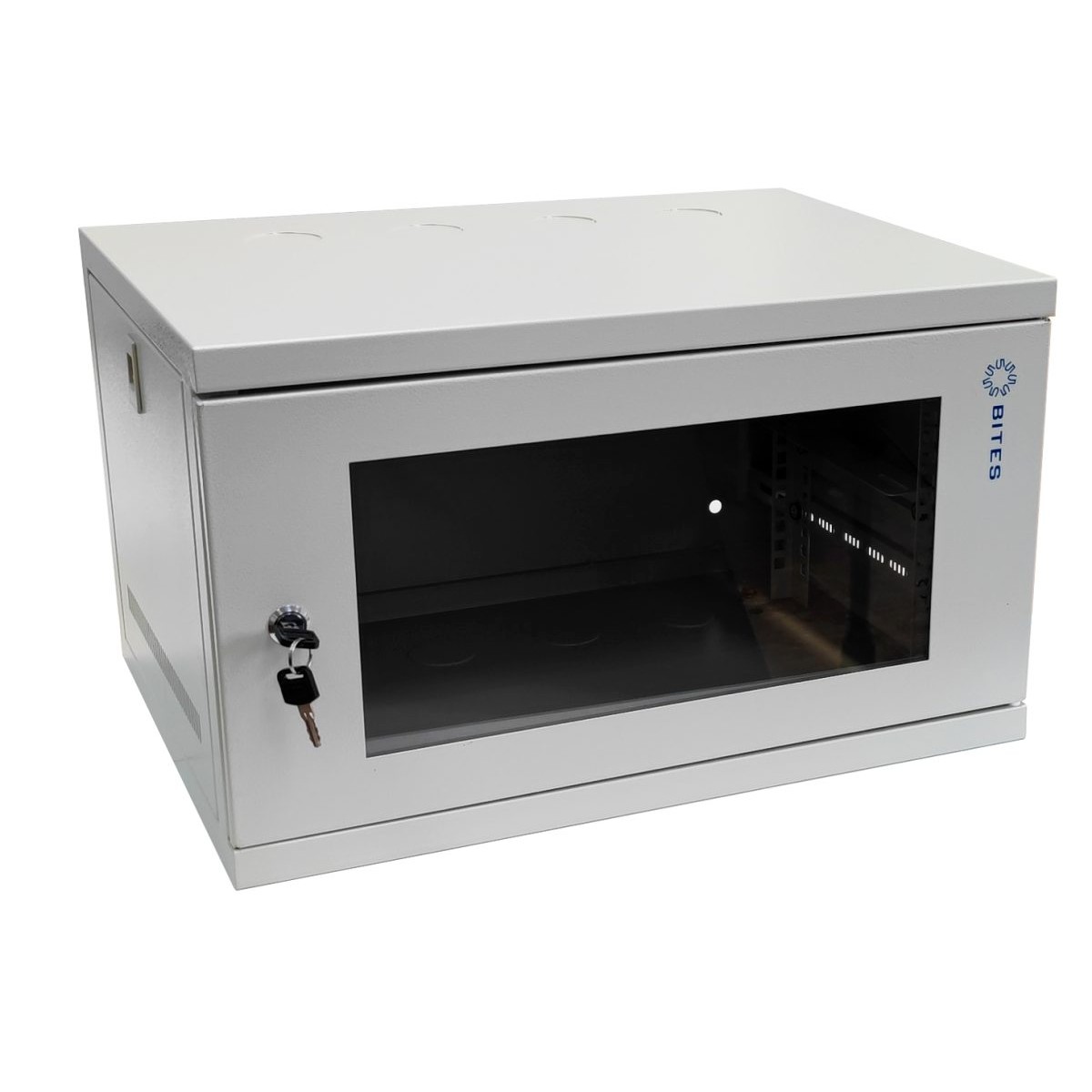 Шкаф серверный настенный 6U 540x400 мм, стекло/металл, серый, 5bites TC5405-06G (TC5405-06G)