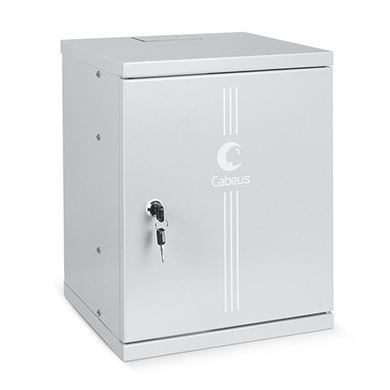

Шкаф телекоммуникационный настенный 8U 326x300 мм, металл, серый, Cabeus WSC-8Um (WSC-8Um), WSC-8Um