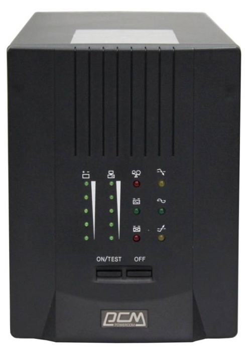 ИБП Powercom Smart King Pro+, 3000VA, 2100W, IEC, USB, черный (SPT-3000)