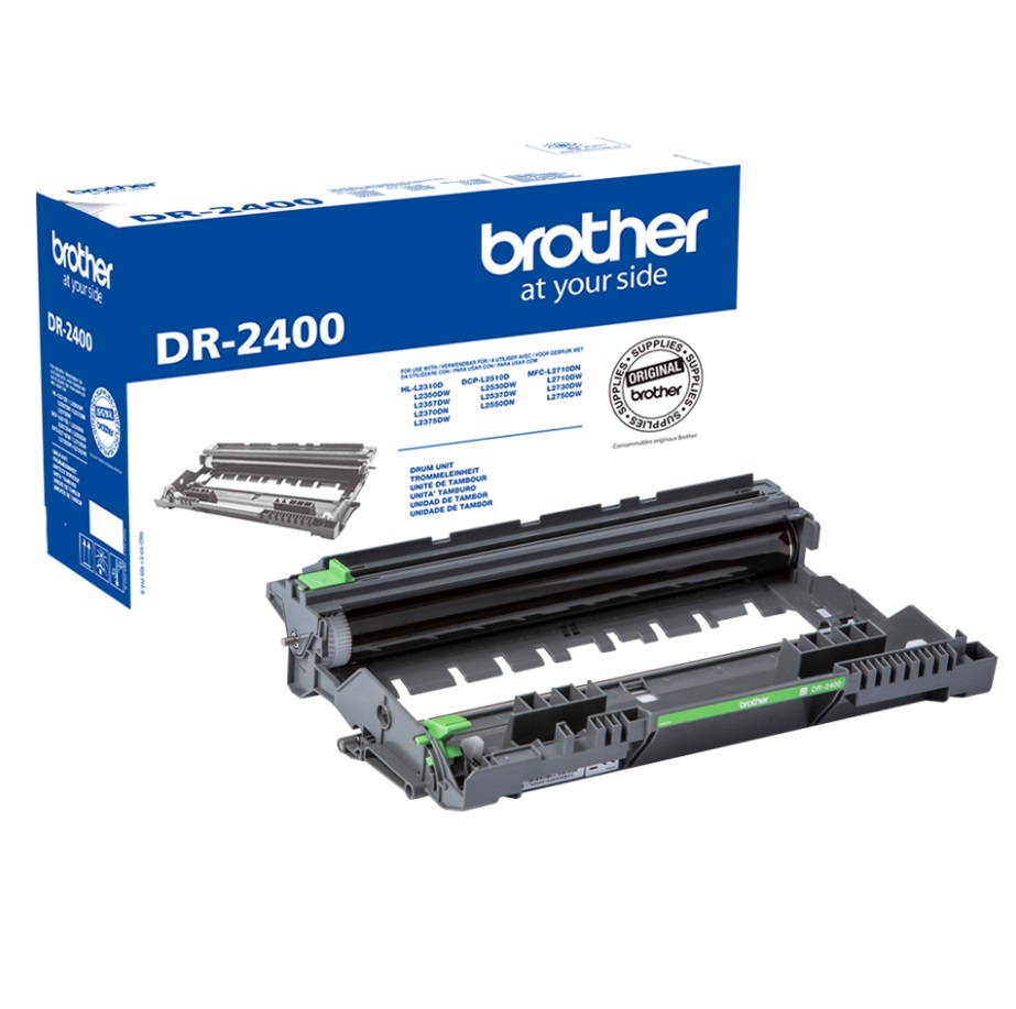 Фотобарабан Brother DR2400 для Brother MFC-L2750DW/L2730DW/L2710DW/DCP-L2550DN/L2530DW/L2510D/HL-L2375DW/l2370DN/L2350DW/L2310D, 12000 страниц (DR2400)