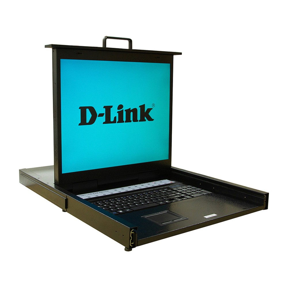 Переключатель KVM (КВМ) D-Link 0, 16-ПК, VGA до 1920x1440 (DKVM-IP16LCD/A2A)