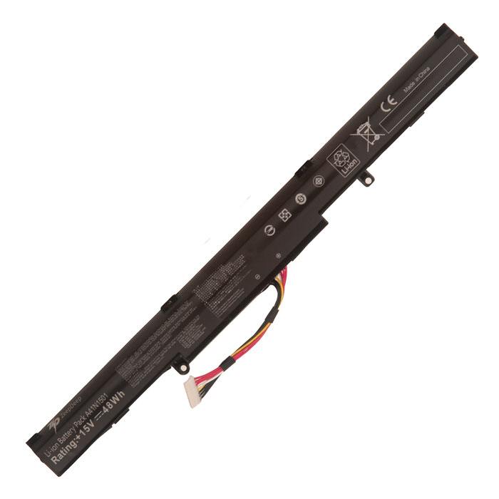 

Аккумуляторная батарея ZeepDeep A41N1501 для Asus ROG GL752VW, GL752V, N552VW, N552V, 15V, 3.2 А·ч, 48Wh, черный (953693), A41N1501