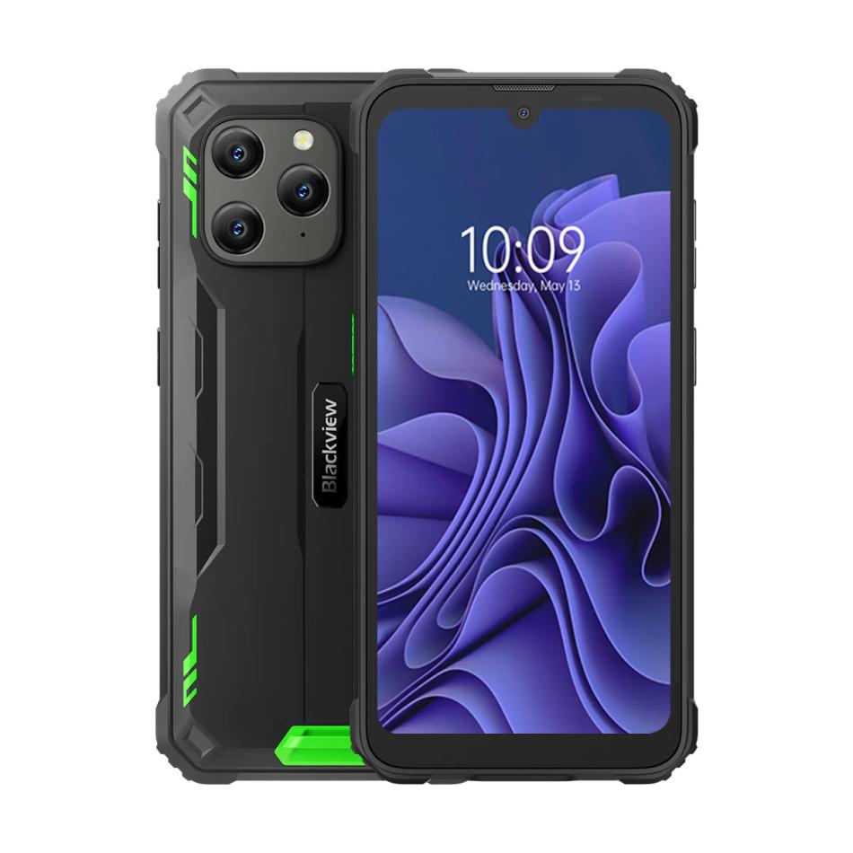 

Смартфон Blackview BV5300 Pro, 6.1" 720x1560 IPS, MediaTek Helio P35, 4Gb RAM, 64Gb, 3G/4G, NFC, Wi-Fi, BT, Cam, 2-Sim, 6.58 А·ч, USB Type-C, Android 12, зеленый (BV5300 Pro Green), BV5300 Pro