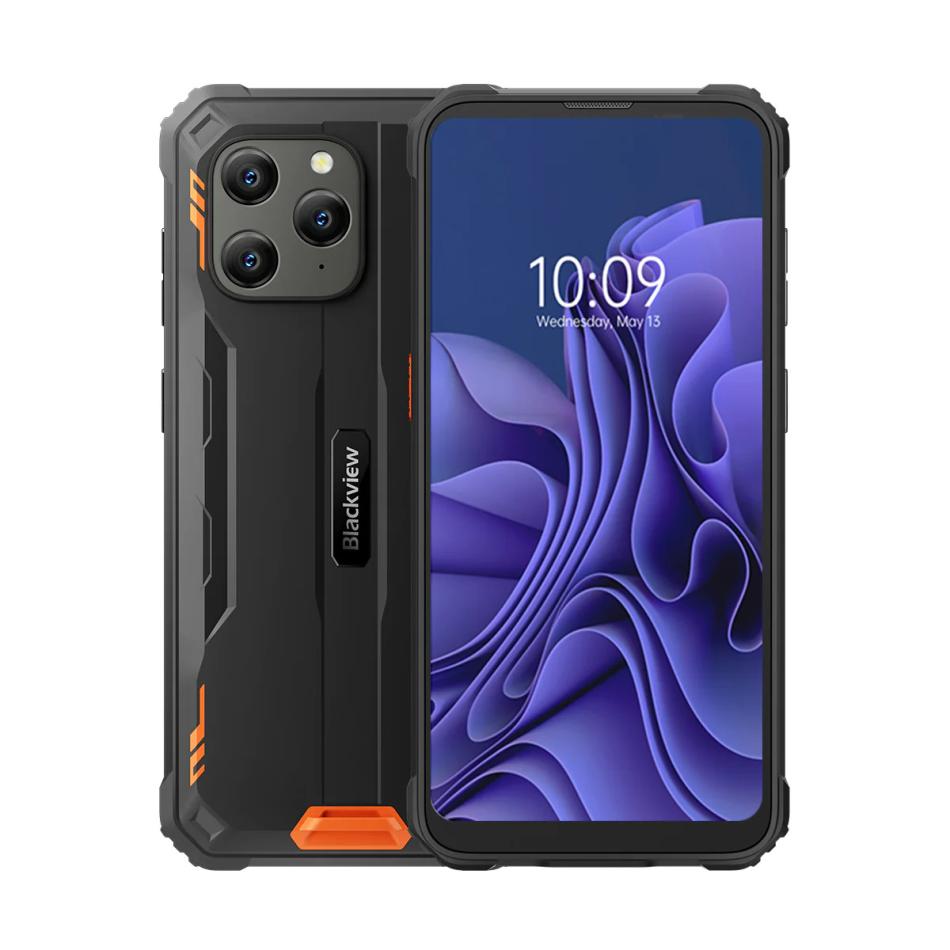 

Смартфон Blackview BV5300, 6.1" 720x1560 IPS, MediaTek Helio A22, 4Gb RAM, 32Gb, 3G/4G, NFC, Wi-Fi, BT, Cam, 2-Sim, 6.58 А·ч, USB Type-C, Android 12, черный/оранжевый (BV5300 Orange), BV5300