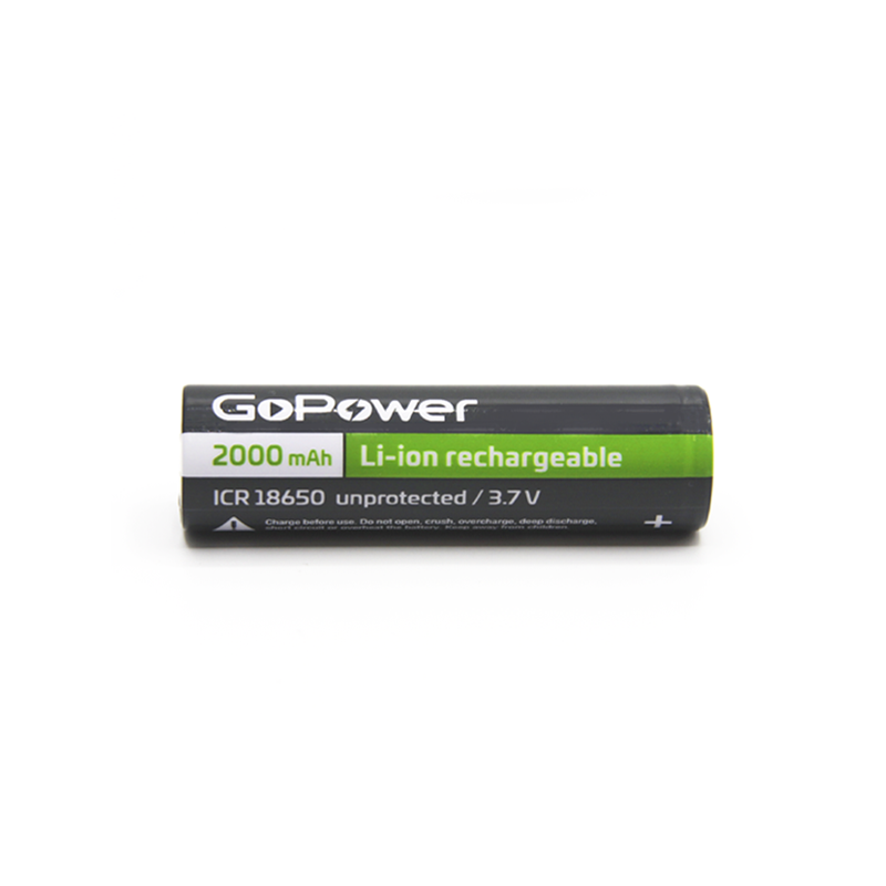 

Аккумулятор GoPower, 18650 (168A), 3.7V 2 А·ч, 1 шт. (00-00021267)