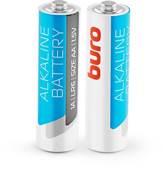 Батарея Buro Alkaline, AA (LR6), 1.5V, 2шт.
