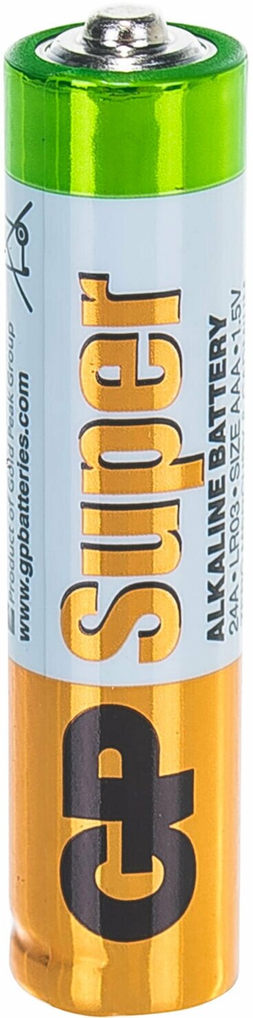 

Батарея GP Super Alkaline, AAA (LR03), 1.5 В, 4 шт. (4610116217573)