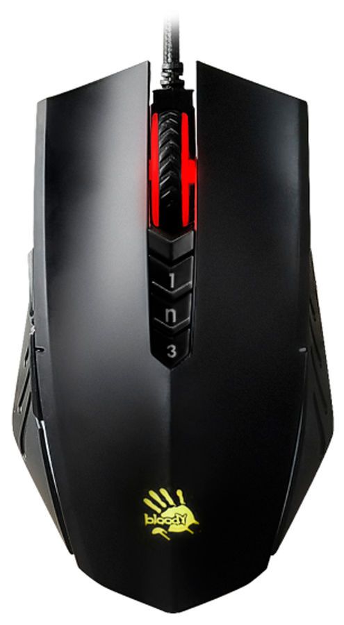 

Мышь проводная A4Tech Bloody A70 , 6200dpi, оптическая светодиодная, USB, черный (A70 MATTE BLACK), Bloody A70