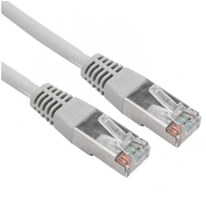 

Патч-корд FTP кат.5e, 2 м, RJ45-RJ45, серый, LSZH, экранированный, REXANT (18-8005-1)