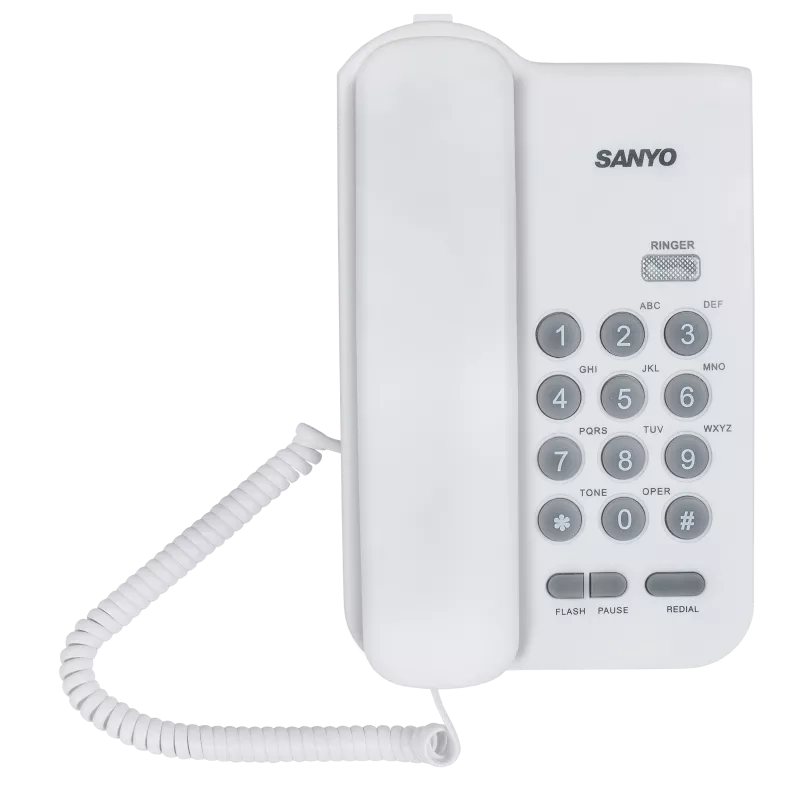 

Проводной телефон Sanyo RA-S108W, белый (RA-S108W), RA-S108W