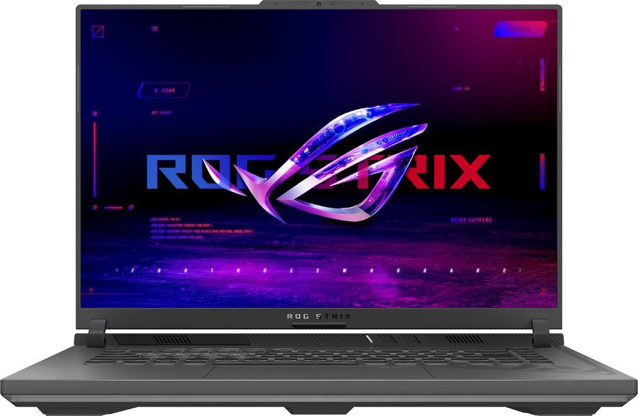 

Ноутбук ASUS ROG Strix G16 G614JI-N4240 16" IPS 2560x1600, Intel Core i7 13650HX 2.6 ГГц, 16Gb RAM, 1Tb SSD, NVIDIA GeForce RTX 4070-8Gb, без OC, серый (90NR0D42-M00EX0), G614JI-N4240