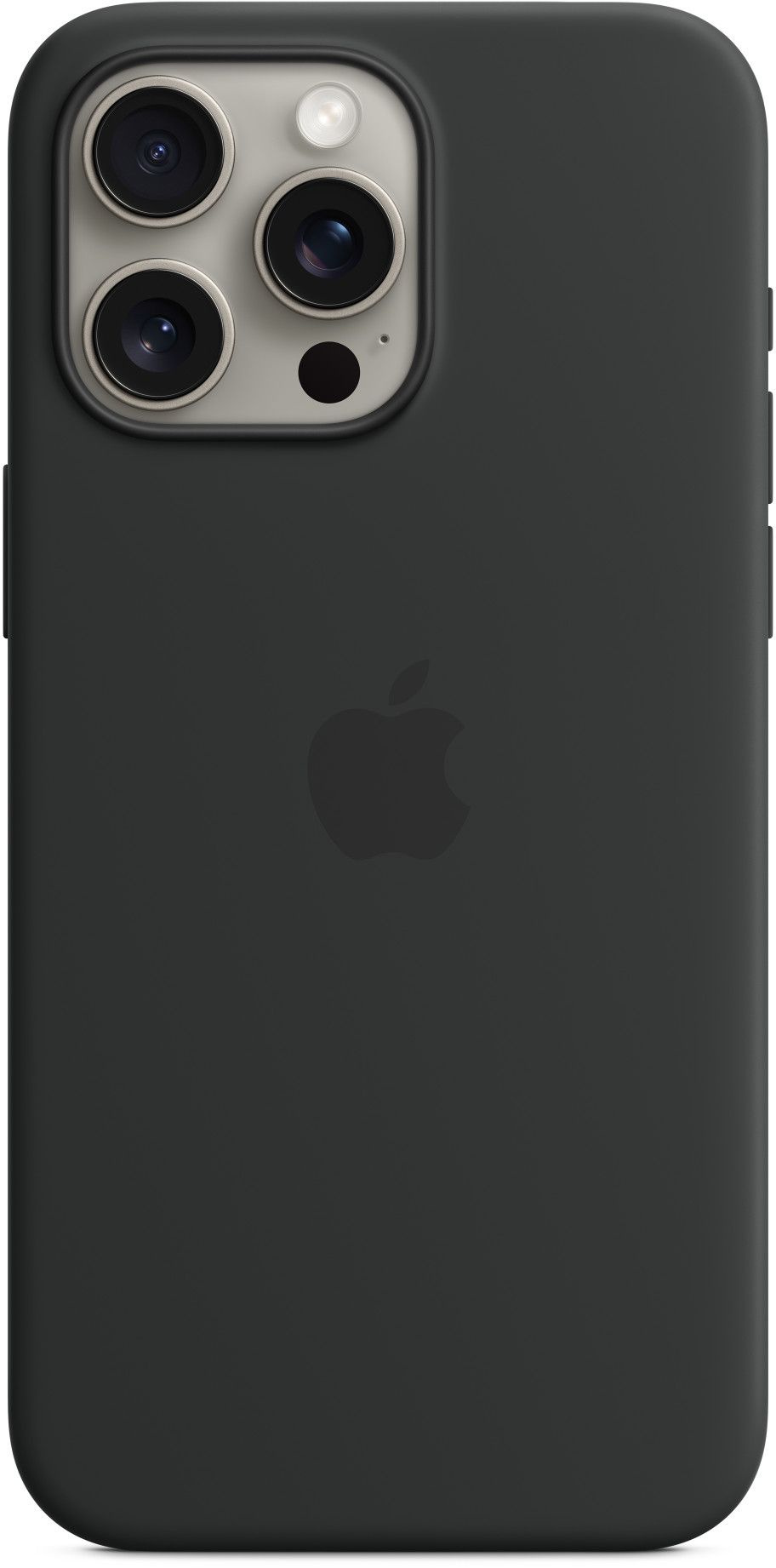 

Чехол-накладка Apple Silicone Case with MagSafe для смартфона Apple iPhone 15 Pro Max, силикон/микрофибра, черный (MT1M3FE/A)