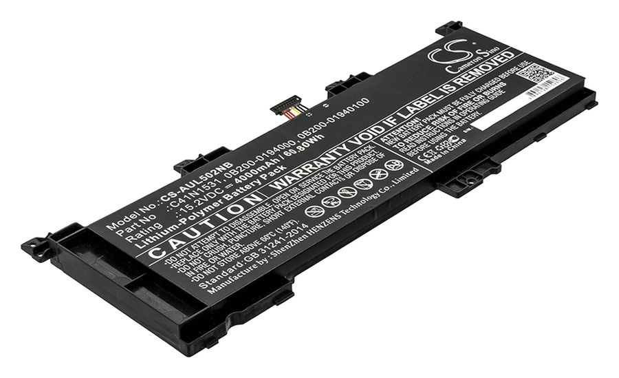 Аккумуляторная батарея CameronSino CS-AUL502NB для Asus GL502VS, 15.2V, 4 А·ч, черный