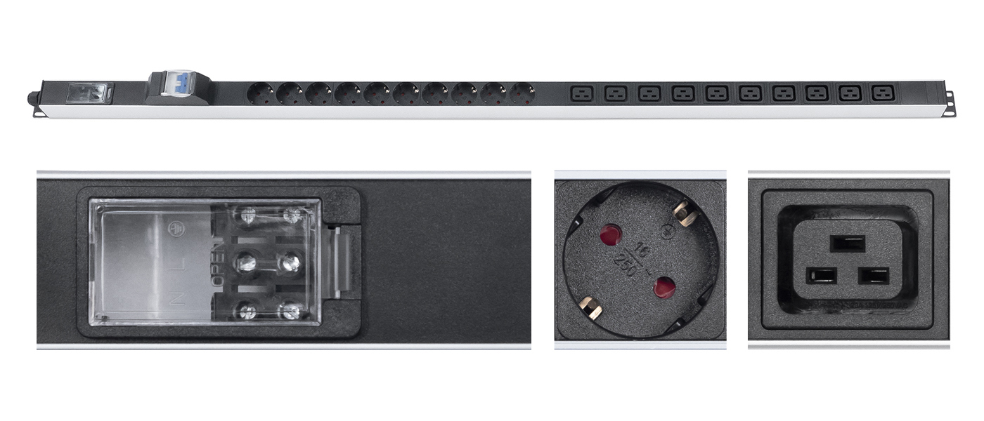 

Блок розеток (PDU) Cabeus PDU-16-10S-10C19-B-T, кол-во розеток:20 (10xЕвро/10xC19), 16А, черный (PDU-16-10S-10C19-B-T), PDU-16-10S-10C19-B-T