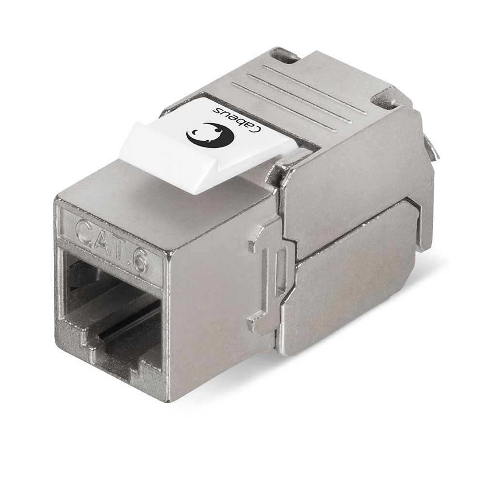 Вставка Keystone Cabeus KJ-RJ45-Cat.6-SH-180-Toolless, RJ-45(8P8C) cat.6 экранированный, 1 шт., серебристый (KJ-RJ45-Cat.6-SH-180-Toolless)