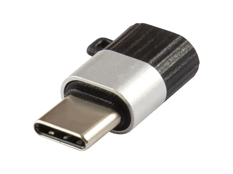 

Переходник (адаптер) Micro USB-USB Type-C, черный/серебристый, Red Line (УТ000030905)