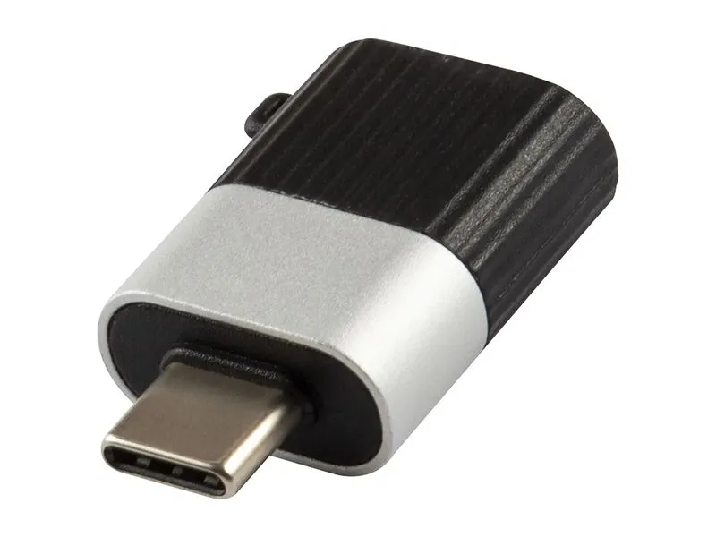 

Переходник (адаптер) USB-USB Type-C, 3А, черный/серебристый, Red Line (УТ000030899)