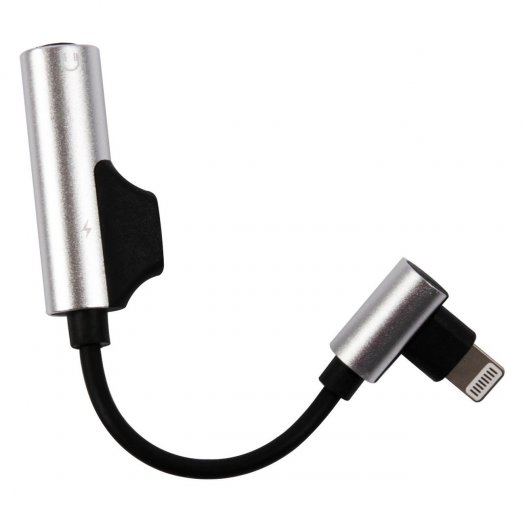 

Переходник (адаптер) Lightning 8-pin(M)-Jack 3.5mm(F)/Lightning 8-pin(F), серый Barn&Hollis (УТ000024936)