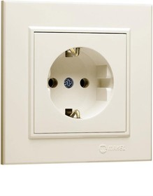 

Розетка Makel Karea, скрытый монтаж, однопостовая, 16А, в сборе, IP20, с защитным контактом стандарта SCHUKO, кремовый (56010028)