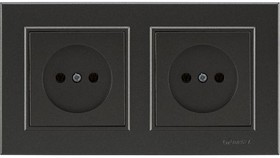 

Розетка Makel Karea, скрытый монтаж, 2-х постовая, 10А, в сборе, IP20, дымчатый (56050017)