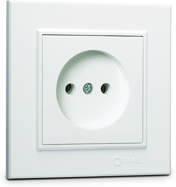 

Розетка Makel Karea, скрытый монтаж, однопостовая, 16А, в сборе, IP20, белый (56001002)
