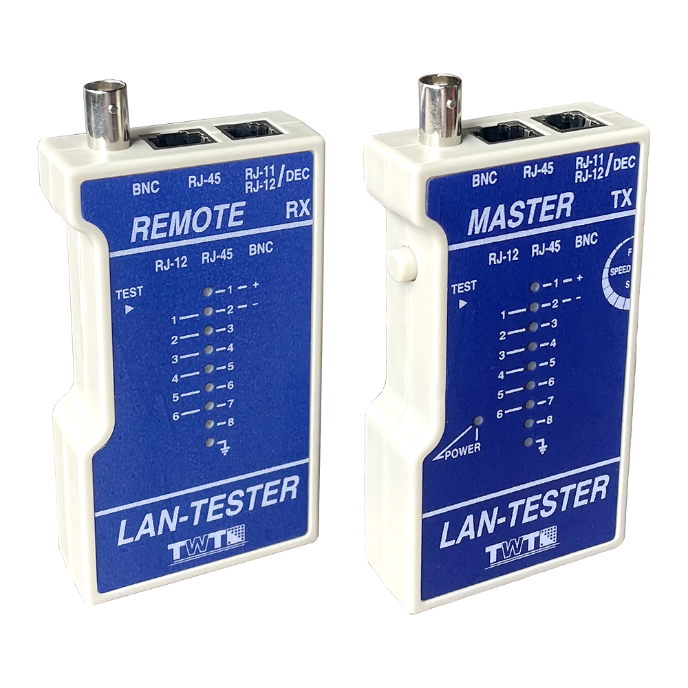 Тестер кабельный TWT TST-200, RJ-45/BNC/RJ-12/RJ-11 (TWT-TST-200)