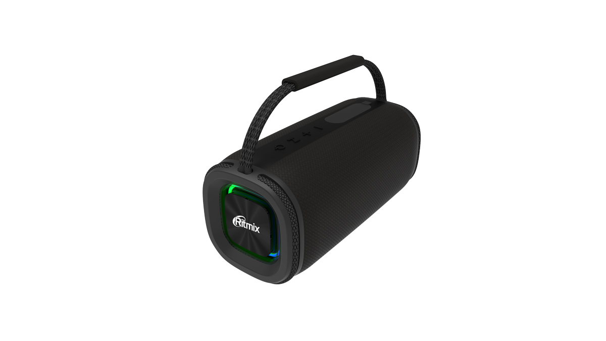 

Портативная акустика Ritmix SP-330B, 12 Вт, FM, AUX, USB, microSD, Bluetooth, подсветка, черный, SP-330B