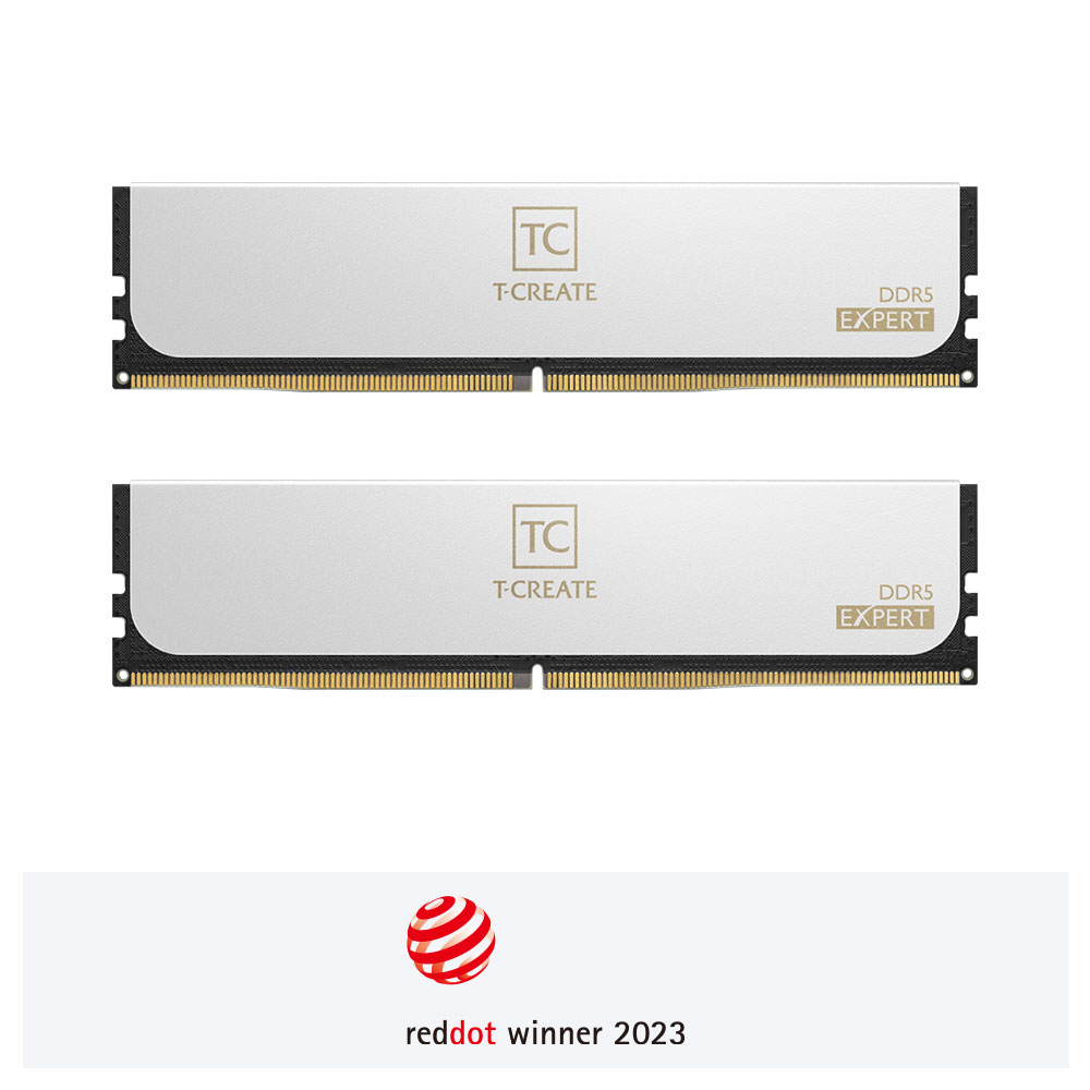 

Комплект памяти DDR5 DIMM 64Gb (2x32Gb), 6000MHz, CL34, 1.3V, Team Group, T-Create Expert (TG_CTCWD564G6000HC34BDC01) Retail, TG_CTCWD564G6000HC34BDC01