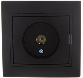 

Розетка TV LEZARD MIRA, черный, оконечная (701-4242-130)
