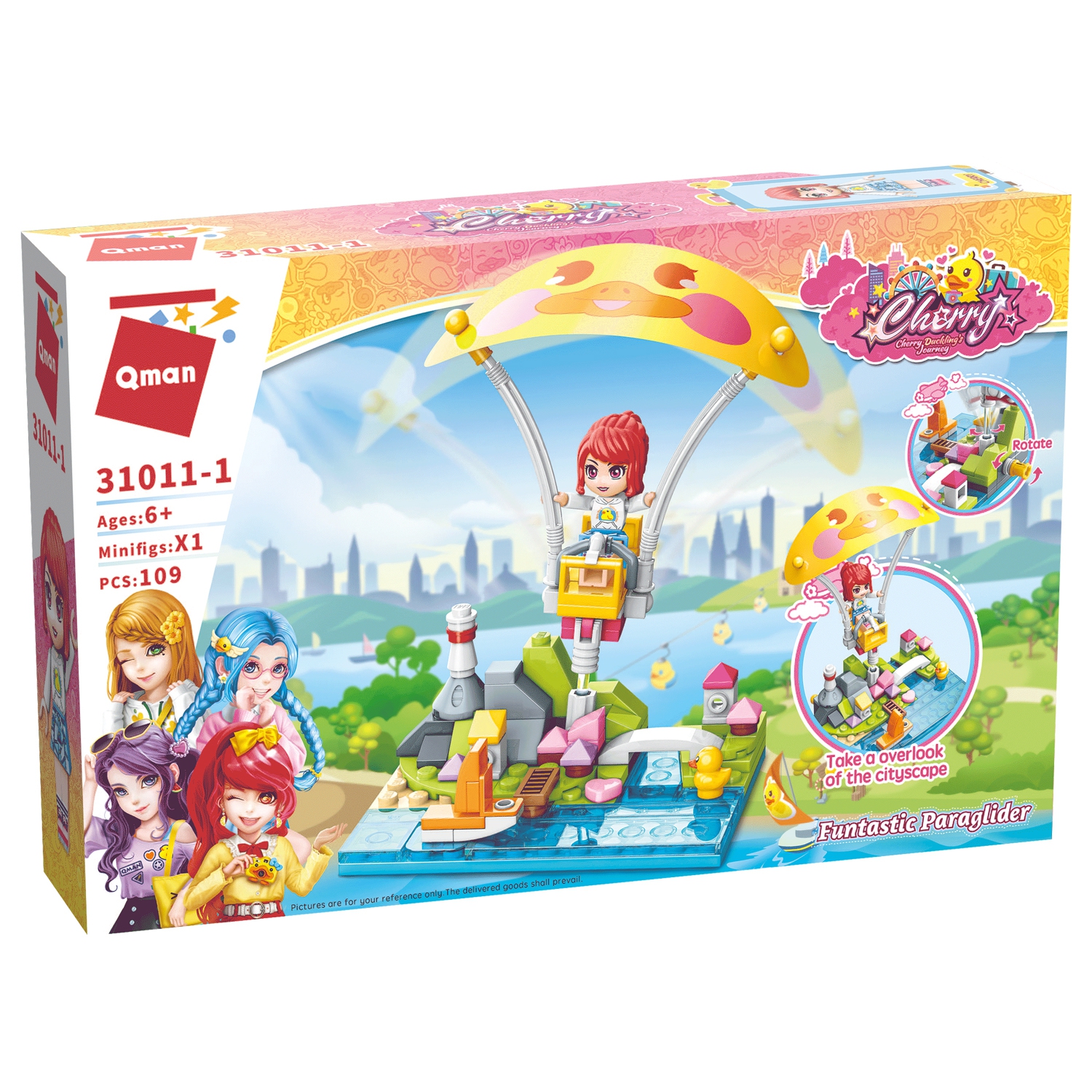 

Конструктор Qman "Розовый мир: Полёт на парашюте", деталей: 109 (C31011-1), "Розовый мир: Полёт на парашюте"