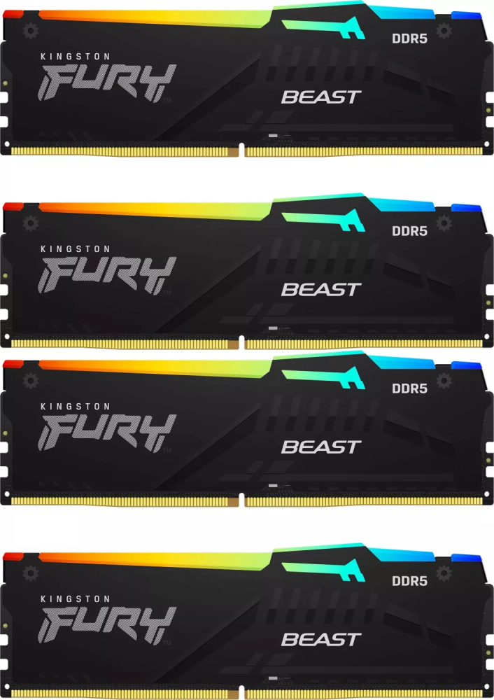 Комплект памяти DDR5 DIMM 128Gb (4x32Gb), 5200MHz Kingston (KF552C40BBAK4-128)
