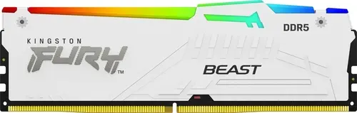 

Память DDR5 DIMM 32Gb, 6000MHz, CL40, 1.35V, Kingston, FURY Beast White RGB (KF560C40BWA-32) Retail, KF560C40BWA-32