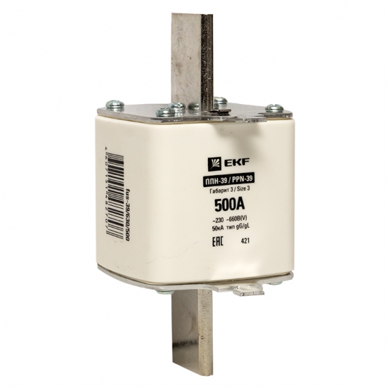 Вставка плавкая EKF PROxima ППН-39 (fus-39/630/500)