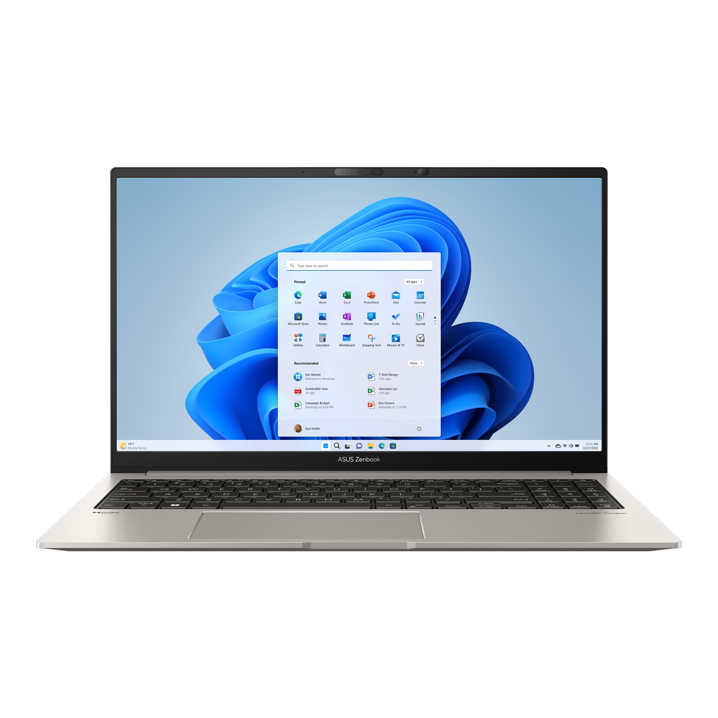 Ноутбук 15.6" ASUS ZenBook 15 UM3504DA-MA197, серый (90NB1163-M007B0)